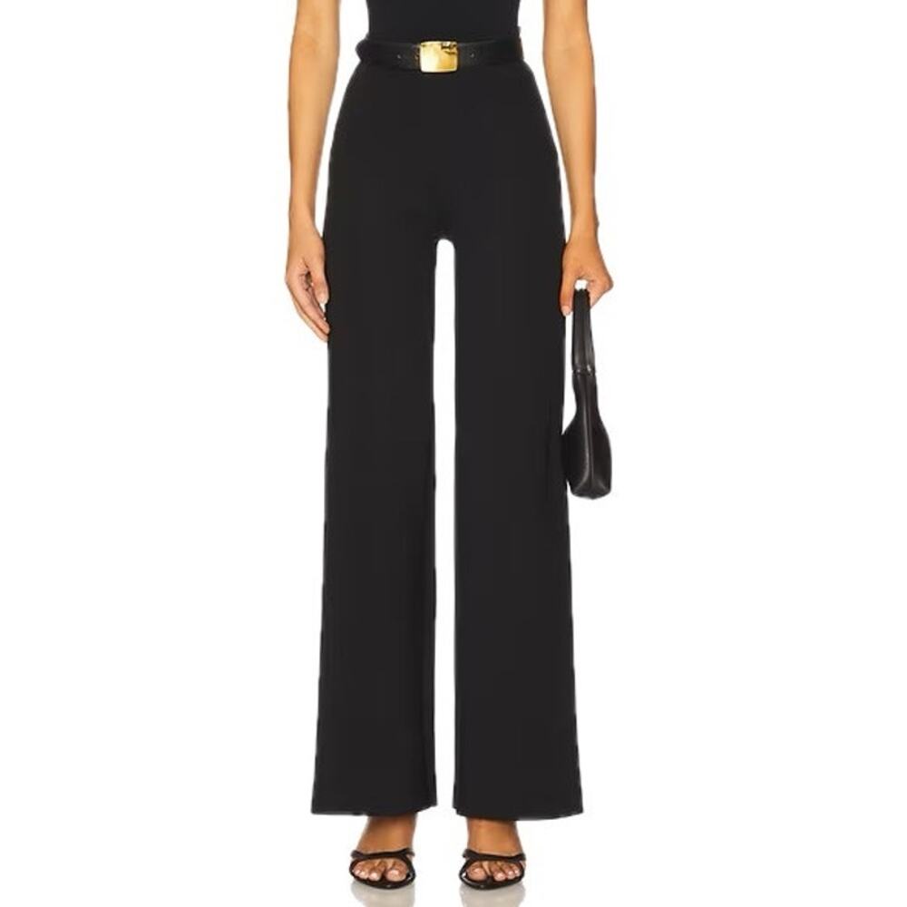 Women's Commando Control Black Shaping High Rise Neoprene Wide Leg Pants